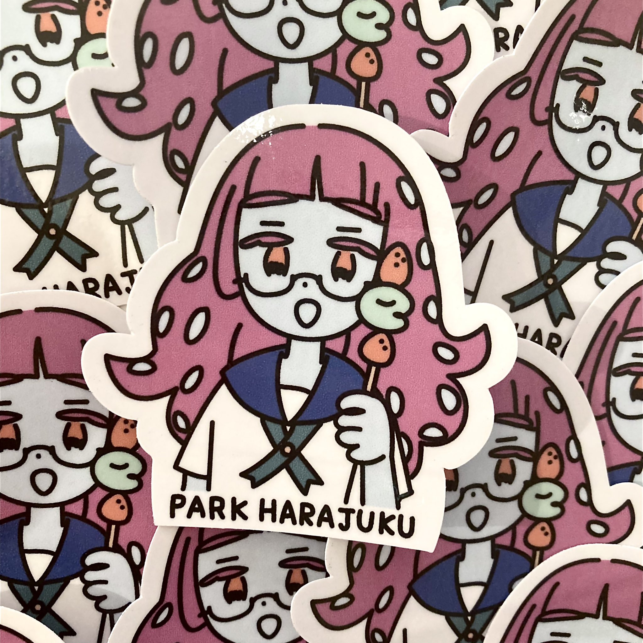 お買い物特典ステッカーが晴子🐙になりました！